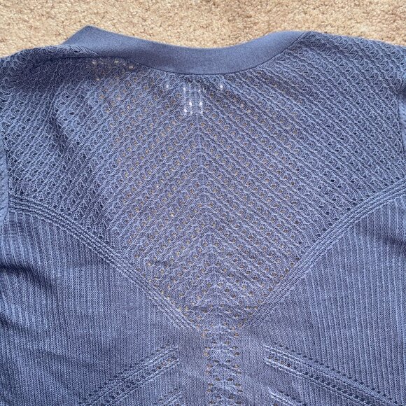 Christopher & Banks Gray-Blue Open Front Lightweight Carigan L - Picture 8 of 8